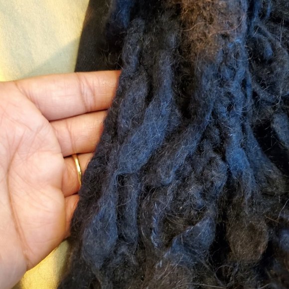 SCOTCH & SODA | Bronze Coin Hem Indigo Blue Fringe Sweater Vest (Size S) - Picture 6 of 10